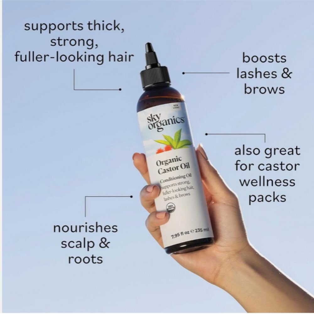 Sky Organics ~ Organic Castor Oil - 16 oz. Sealed - Picture 4 of 5